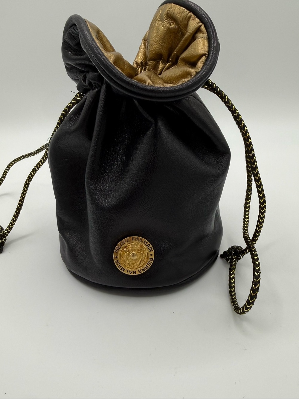 PIERRE BALMAIN Vintage Authentic Designer Drawstring Pouch